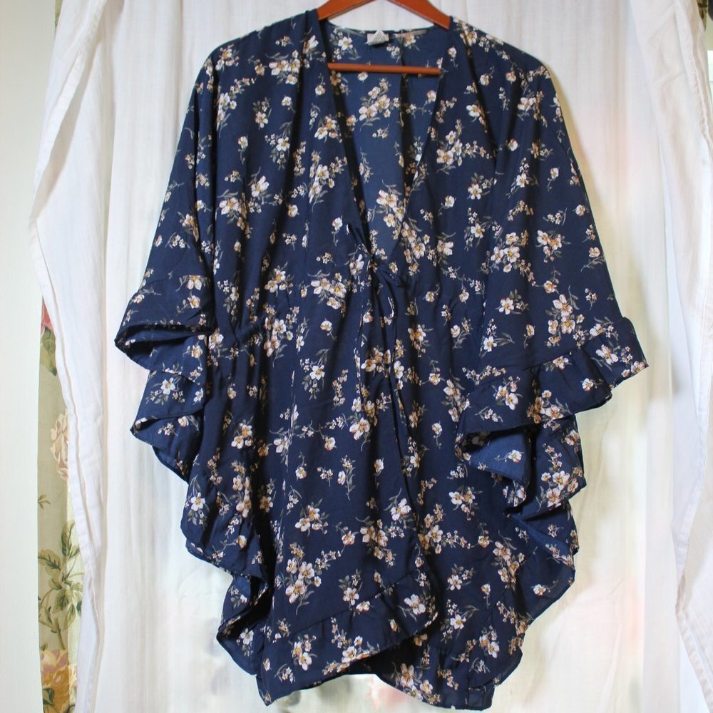 Floral Print Kimono/Kaftan